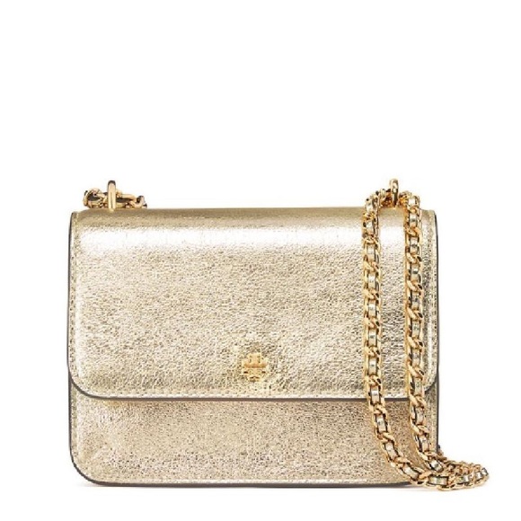 Tory Burch Handbags - Tory Burch Crinkle Metallic Mini Shoulder Bag
